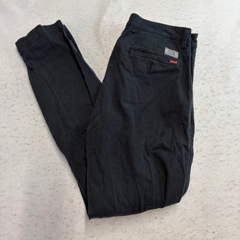 Levi's Standard Taper Pants Mens W34 L34 Black Chino Casual